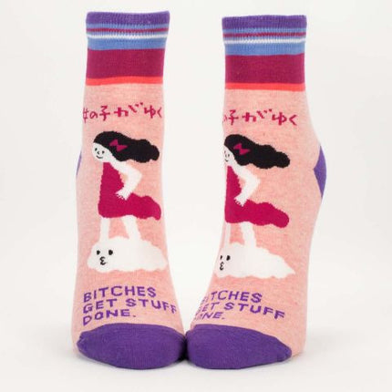Bitches Get Stuff Done Ankle Socks