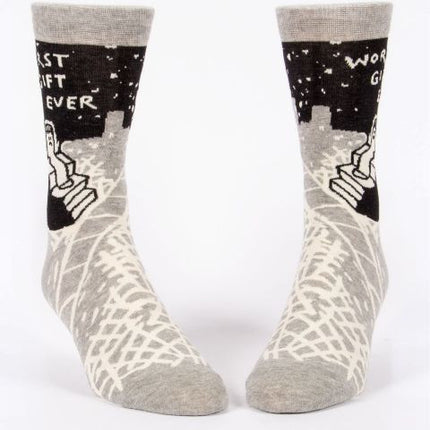 Worst Gift Ever Men's Socks- front view