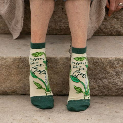 Plants Get Me Ankle Socks- worn by model