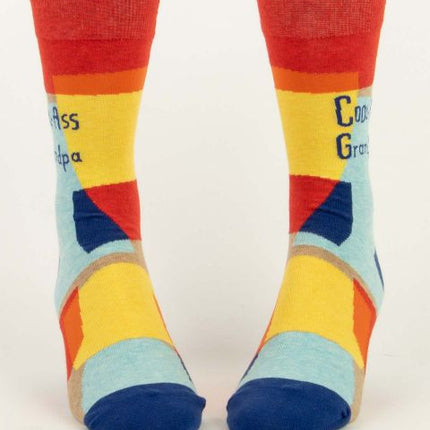 Cool-Ass Grandpa Men's Socks- front view