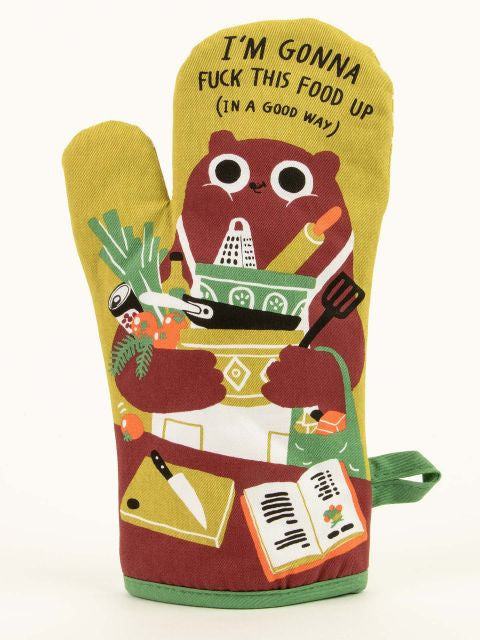 Fuck This Food Up Oven Mitt- front view