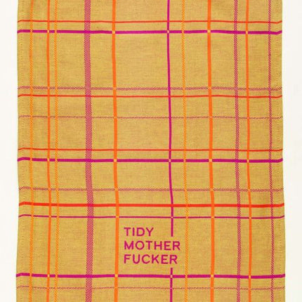 Tidy Motherfucker Dish Towel- unfolded