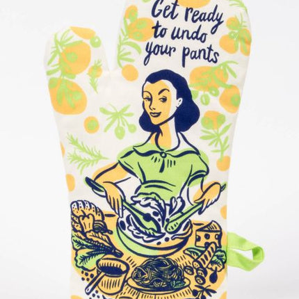 Undo Your Pants Oven Mitt- front view