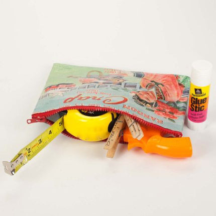Random Crap Zipper Pouch- open view