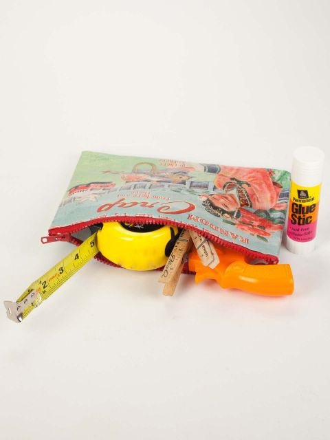 Random Crap Zipper Pouch- open view