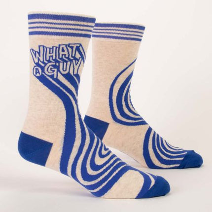What A Guy Men's Socks- side view