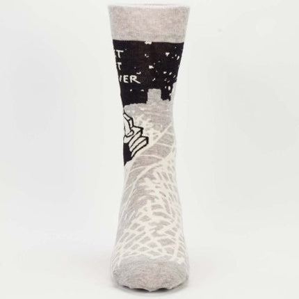 Worst Gift Ever Men's Socks- single sock front view