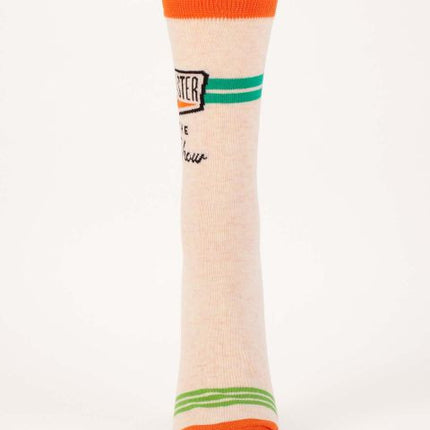 Ringmaster Of The Shitshow Crew Socks- single sock front view