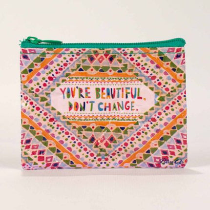 You're Beautiful Coin Purse- front view