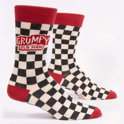 Grumpy Old Man Men's Socks- side view