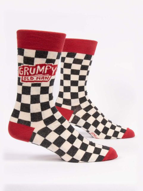 Grumpy Old Man Men's Socks- side view
