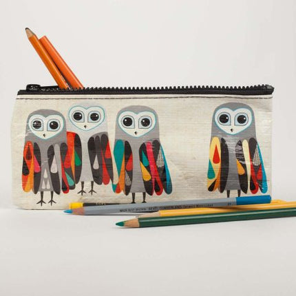 Hoo's Next Pencil Case- with pencils