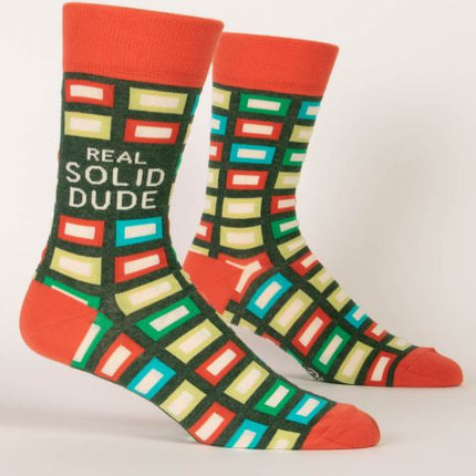 Real Solid Dude Men's Socks- side view
