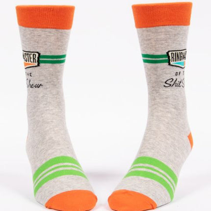 Ringmaster Of The Shit Show Men's Socks- front view