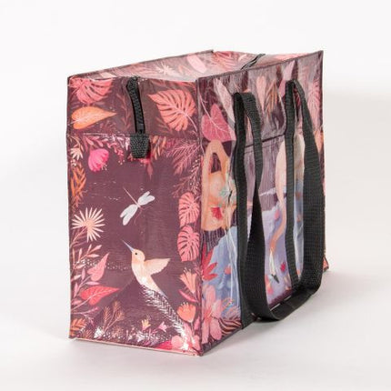 Flamingo Shoulder Tote- side view