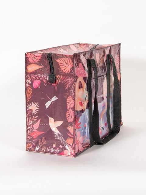 Flamingo Shoulder Tote- side view