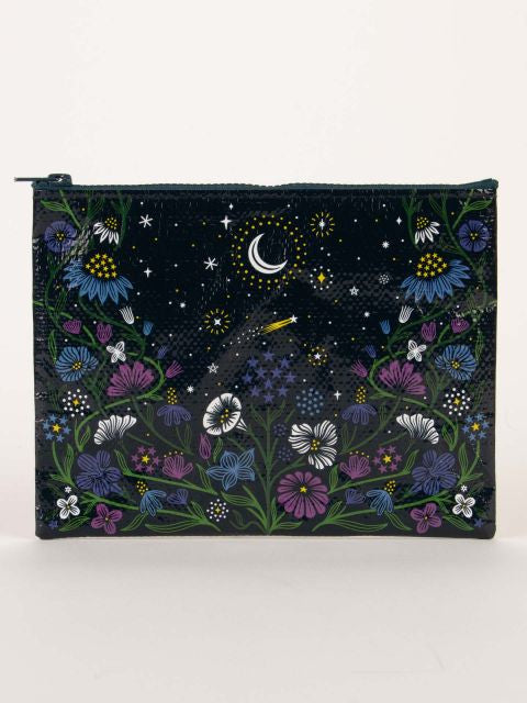 Starry Garden Zipper Pouch- front view