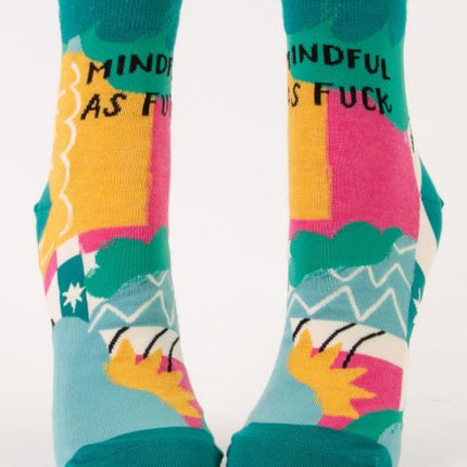 Mindful As Fuck Ankle Socks- front view