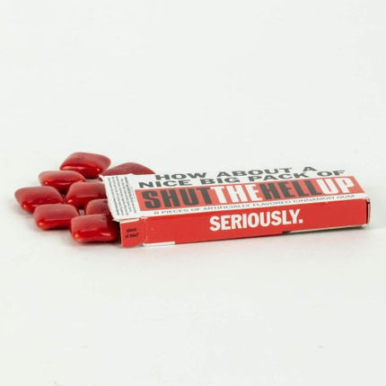Shut The Hell Up Gum- open package