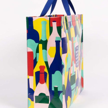 I've Heard Good Things About Wine Shopper Bag- side view