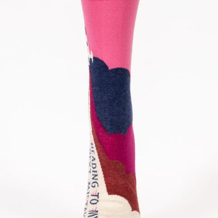 Heading to My Next Mistake Socks- single sock front view