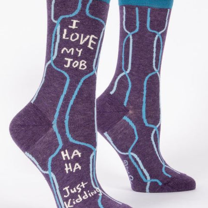 I Love My Job Crew Socks