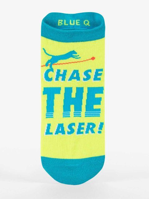 Chase The Laser! Sneaker Socks L/XL- front view