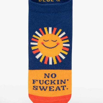 No Fuckin' Sweat Sneaker Socks L/XL- front view