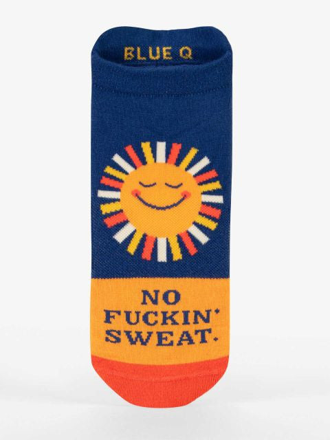 No Fuckin' Sweat Sneaker Socks L/XL- front view