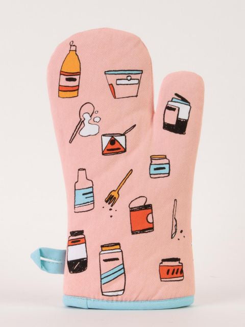5pm Me: I Love Cooking Oven Mitt- back view