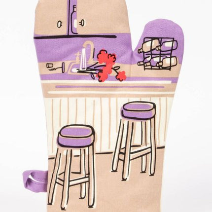 Oops, I'm Drunk Oven Mitt- back view