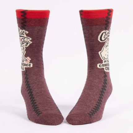 Coolest Guy On The Conference Call Men's Socks- front view