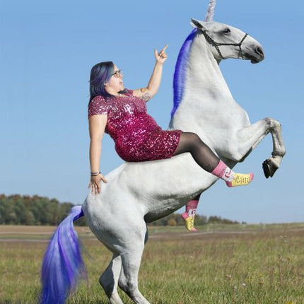 Always Be A Unicorn Crew Socks- worn by model