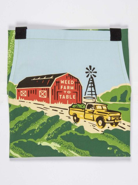 Weed Farm To Table Apron- design up close