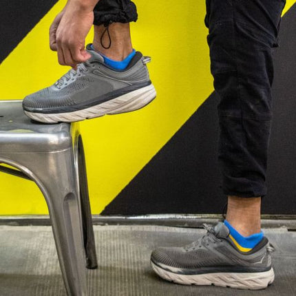 Sweatin' For Snacks Sneaker Socks L/XL- worn by model