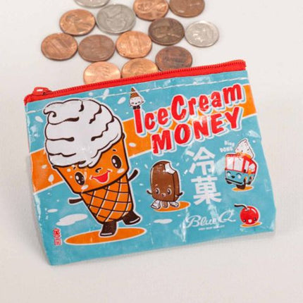 Ice Cream Money Coin Purse- with coins
