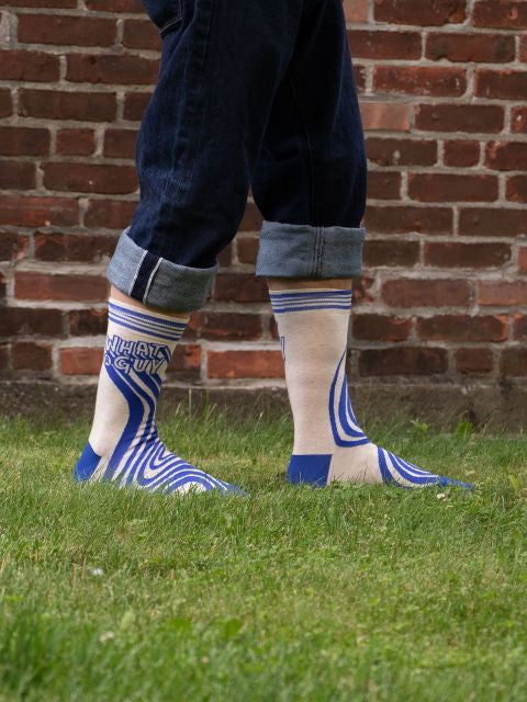 What A Guy Men's Socks- worn by model
