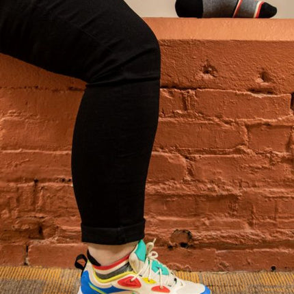 Dog Walkin' Sneaker Socks S/M- worn by model