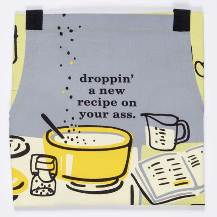 Droppin' A Recipe Apron- design up close