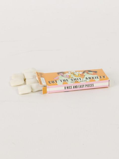 Cut the Shit, Anxiety Gum- open package