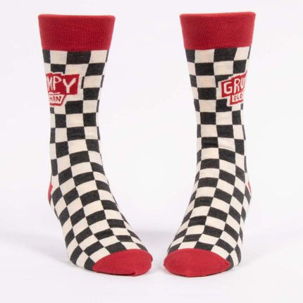 Grumpy Old Man Men's Socks- front view