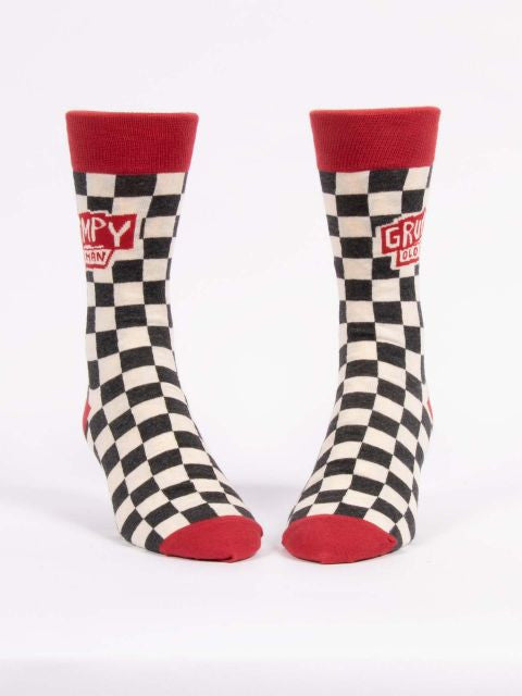 Grumpy Old Man Men's Socks- front view