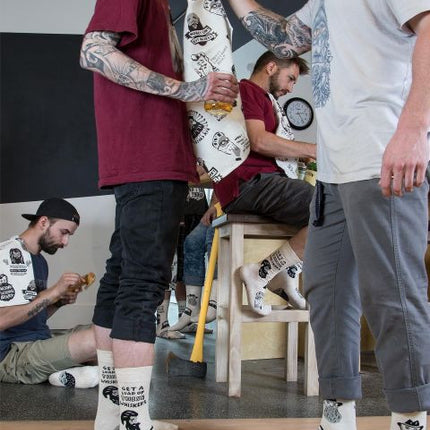 Whiskers Men's Socks- worn by model