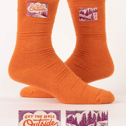 Get The Hell Outside Tag Socks L/XL