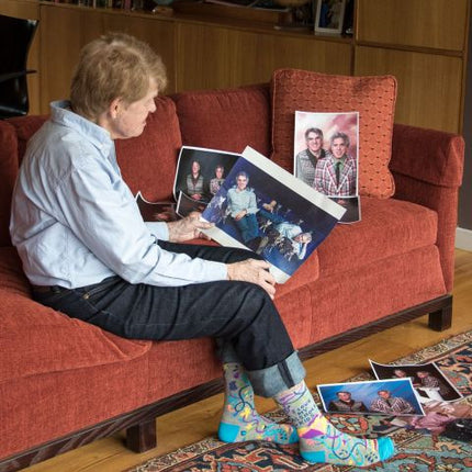 I Love My Asshole Kids Crew Socks- worn by model