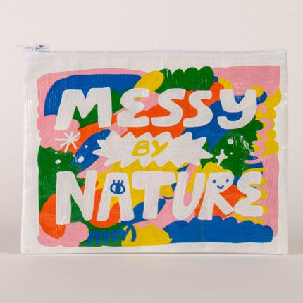 Messy By Nature Zipper Pouch- front view