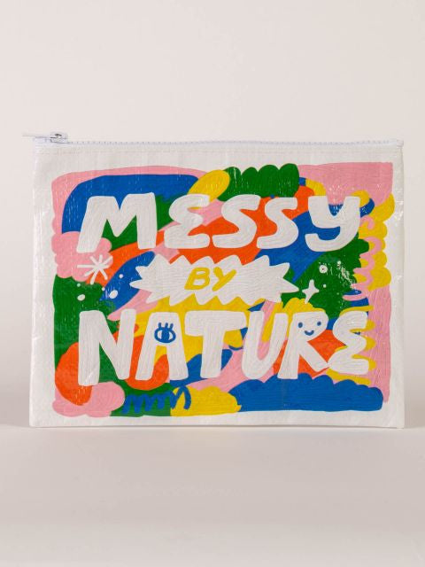 Messy By Nature Zipper Pouch- front view