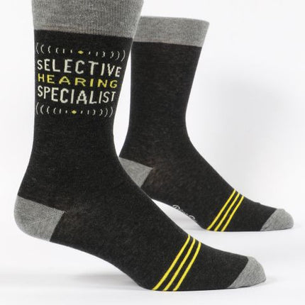 Selective Hearing Specialist Men's Socks- side view