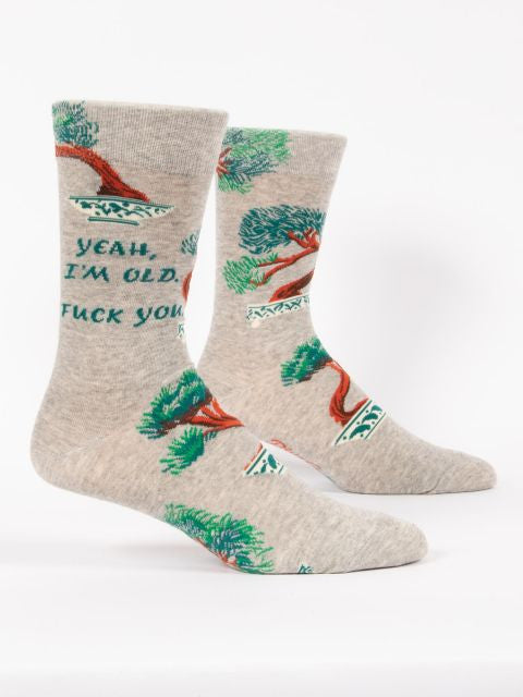 Yeah, I'm Old Men's Socks- side view