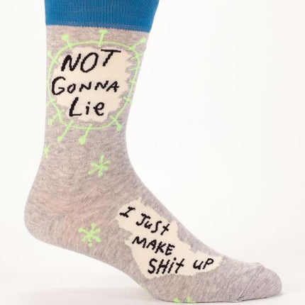 Not Gonna Lie Men's Socks- single sock right side view
